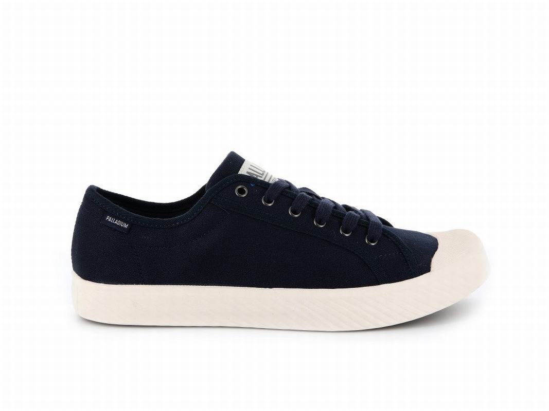 Palladium Pallaphoenix Og Canvas Mens Low Top Sneakers Indigo Australia [ZWGQOS-462]